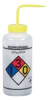 35V635 Wash Bottle, Polypropylene, Yellow, PK 2