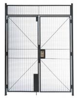 35W575 Double Hinged Door, Woven Wire Partition
