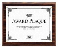 35W709 Award Plaque, 8-1/2x11 In.