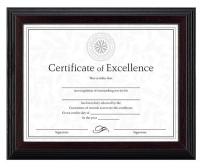 35W729 Award/Certificate Frame, 8-1/2x11 In.