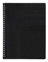 35W879 Poly Notebook, 11 x 8-1/2 In, Black