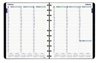 35W887 Weekly Planner , 9-1/16 x 11 In, Blue/Teal