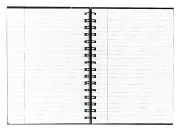 35W892 Business Notebook, 8-1/4 x 5-7/8 In, Gray