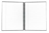 35W893 Business Notebook, 10-1/2 x 8 In, Gray