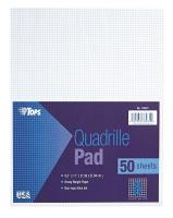 35W899 Quadrille Pad, 8-1/2 x 11 In, Blue