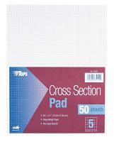35W906 Cross Section Pad, 8-1/2 x 11 In, Blue