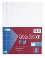 35W907 Cross Section Pad, 8-1/2 x 11 In, Blue