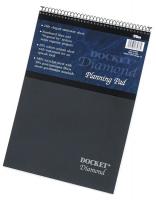 35W967 Ruled Planning Pad, 8-1/2 x 11-3/4 In.