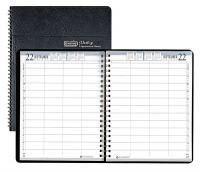 35X145 Daily Appointment Book, 8 x 11 In., PK2
