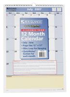 35X151 Wall Calendar, 12x17 In, White