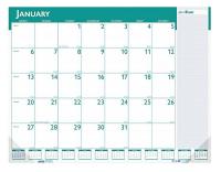 35X162 Monthly Desk Pad Calendar, 22x17 In.