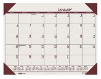 35X169 Monthly Desk Pad Calendar, 22x17 In, Cream