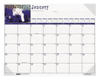 35X178 Monthly Desk Calendar, 22x17 In, Kittens