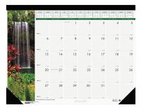 35X181 Monthly Desk Calendar, 22x17 In, Waterfall