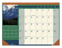 35X193 Desk Calendar, Monthly, 22x17 In, Landscape