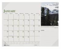 35X194 Monthly Desk Pad Calendar, 18-1/2x13 In.