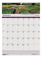 35X205 Monthly Wall Calendar, 12x12 In, Gardens