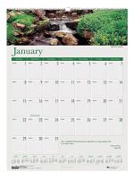 35X207 Monthly Wall Calendar, 12x12 In, Waterfall