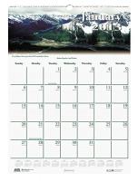 35X212 Monthly Wall Calendar, 12x16-1/2 In.