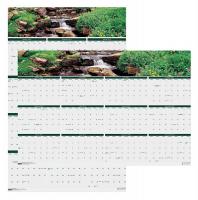 35X221 Wall Calendar, Reverse/Erase, 24x37 In.