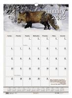35X246 Monthly Wall Calendar, 15/1/2 x 22 In.