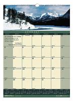 35X254 Monthly Wall Calendar, 12x12 In, Landscape