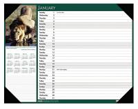 35X280 Desk Pad Calendar, 22x17 In, Wildlife