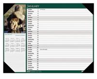 35X285 Desk Pad Calendar, 18-1/2x13 In, Wildlife