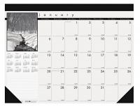 35X286 Monthly Desk Pad Calendar, 18-1/2x13 In.