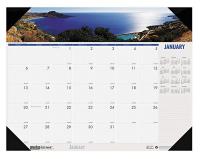 35X298 Desk Pad Calendar, 22x17 In, Coastlines