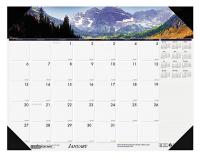 35X301 Desk Pad Calendar, 22x17 In, Mountains