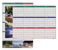 35X330 Wall Calendar, Reversible/Erase, 32x48 In