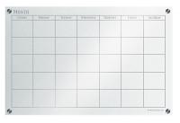35X370 Monthly Planner, Dry-Erase Glass, 23x35 In