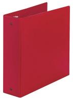 35X391 Binder, O-Ring, 3 In, Vinyl, Red