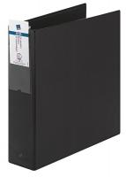 35X395 Binder, O-Ring, 2 In, Vinyl, Black