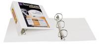 35X518 View Binder, Antimicrobial, 4 In, White