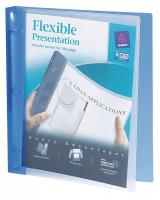 35X543 Binder, Presentation, 1 In, Blue