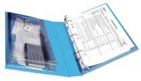 35X561 View Binder, O-Rings, 1 In, Blue