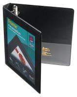 35X632 View Binder, Heavy Duty, D-Ring, 1 In, Black