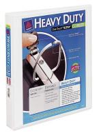 35X650 View Binder, Heavy Duty, D-Ring, 1 In, White