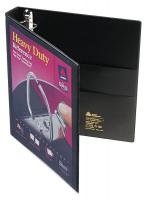 35X674 View Binder, Heavy Duty, D-Ring, 1 In, Black