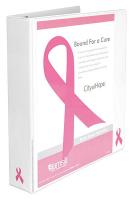 35X732 View Binder, Breast Cancer, 1-1/2 In, White