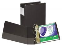 35X773 Binder, Antimicrobial, D-Ring, 4 In, Black