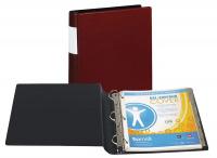 35X816 Binder, Label Holder, 1-1/2 In, Burgundy