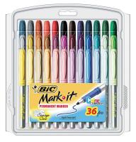 35Y033 Permanent Marker, Assorted, Pk 36
