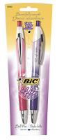 35Y109 Ballpoint Pen, Retractable, Med, Blue, Pk 2