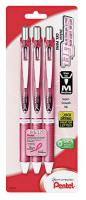 35Y219 Gel Pen, Med, Black, Pk 3
