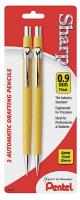 35Y493 Mechanical Pencil, 0.9mm, Yellow, Pk 2