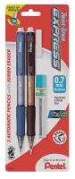 35Y511 Mechanical Pencil, 0.7mm, Assorted, Pk 2