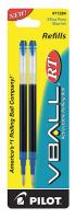 35Y583 Ink Refill, Extra Fine, Blue, Pk 2